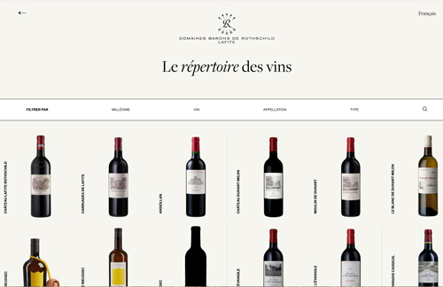 Site WordPress DBR Lafite propulsé par vin.co