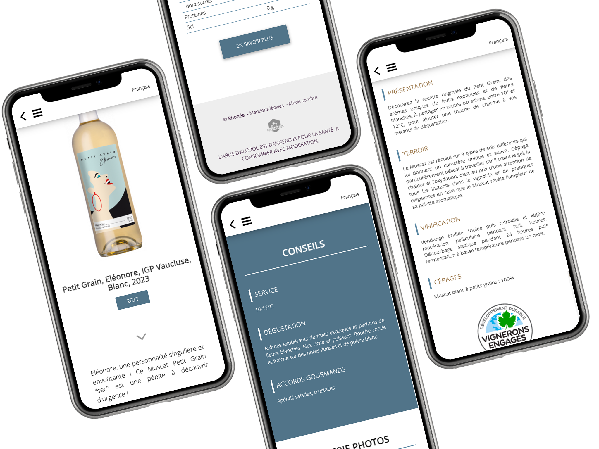 Présentation enrichie d'un produit vin via QR Code augmenté GS1