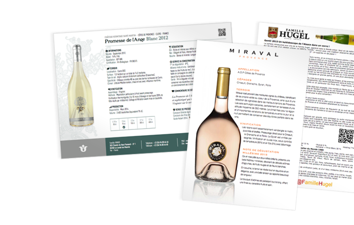 Page sur mesure du catalogue PDF vin.co